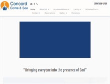 Tablet Screenshot of concordretreat.org